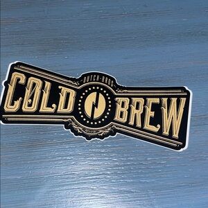 Dutch Bros Black and Gold Cold Brew Sticker